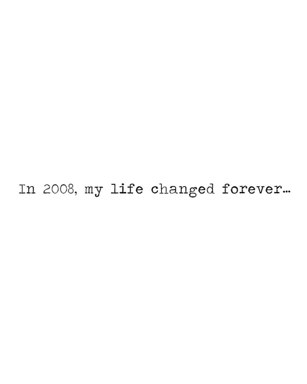 ミーシャ・コリンズさんのインスタグラム写真 - (ミーシャ・コリンズInstagram)「In 2008, my life changed forever...」3月30日 2時19分 - misha
