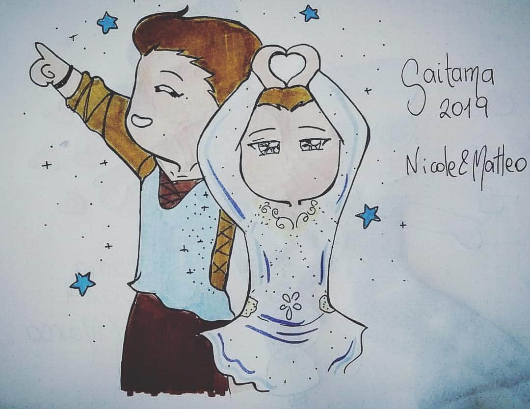 のインスタグラム：「Can’t wait to go back to Japan in 10 days!!!! Next stop: Fukuoka!!!! World Team Throphy here we come!!! #japan #fun #love #life #figureskating #fukuoka #wtt #wttfigure #italiateam #lifestyle #fanart #art」