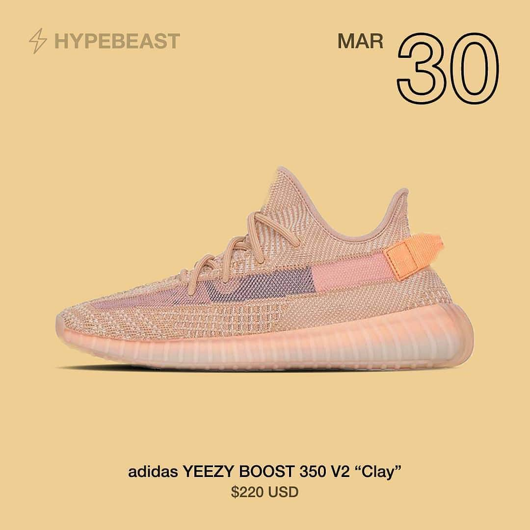 HYPEBEASTさんのインスタグラム写真 - (HYPEBEASTInstagram)「@hypebeastdrops: The YEEZY BOOST 350 V2 “Clay” drops tomorrow in North and Latin America. Will you be looking to cop, or is this colorway a pass? Photo: adidas Originals」3月30日 5時25分 - hypebeast