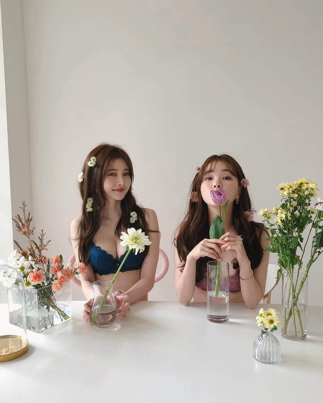 ハヌルさんのインスタグラム写真 - (ハヌルInstagram)「꽃꽂이는 머리에🌸」3月30日 15時33分 - haneulina