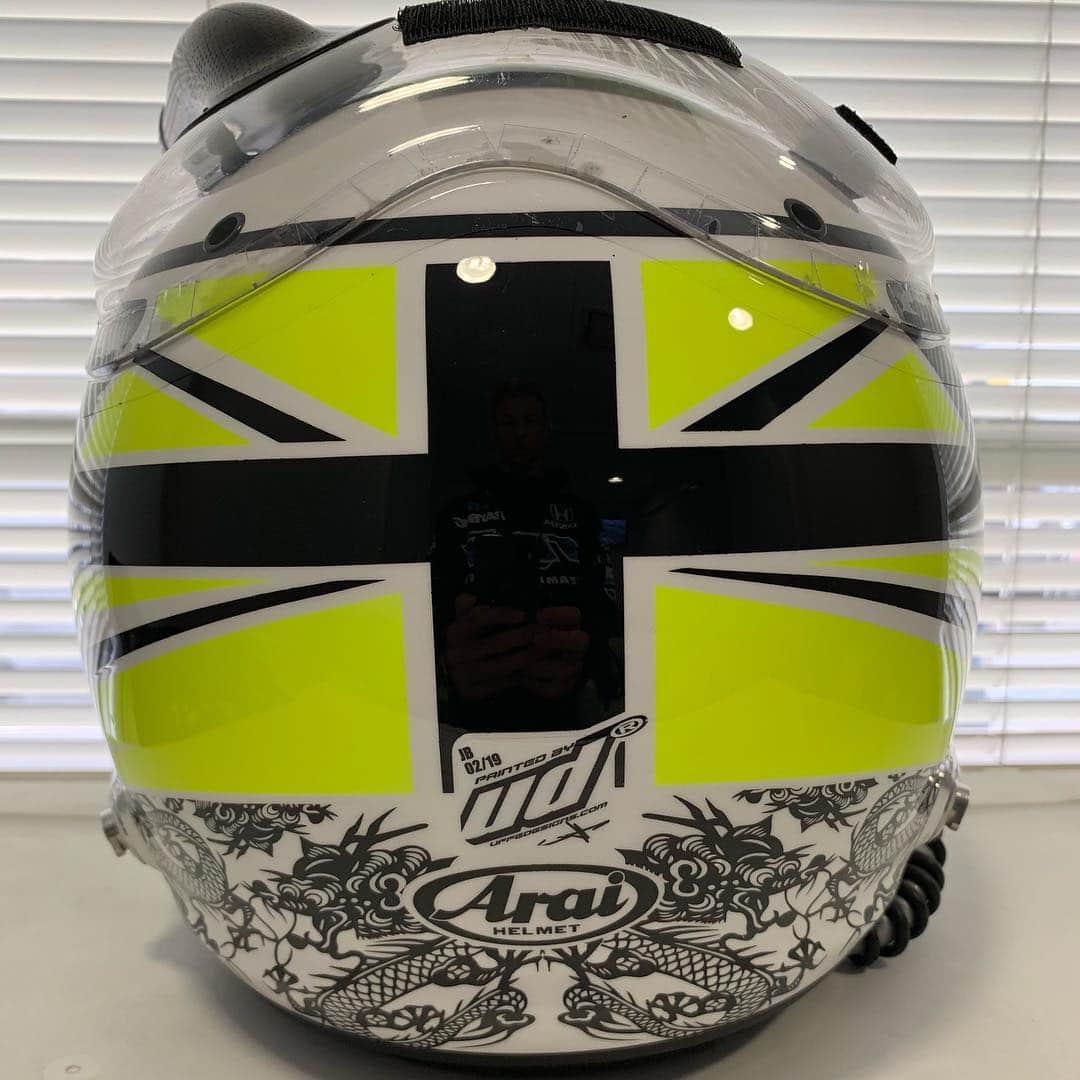 ジェンソン・バトンさんのインスタグラム写真 - (ジェンソン・バトンInstagram)「2019 Arai Super GT helmet 😍  @baylisandhardingplc @santandercycles @hondajp @araihelmet.ltd #10yearanniversary」3月30日 8時43分 - jensonbutton