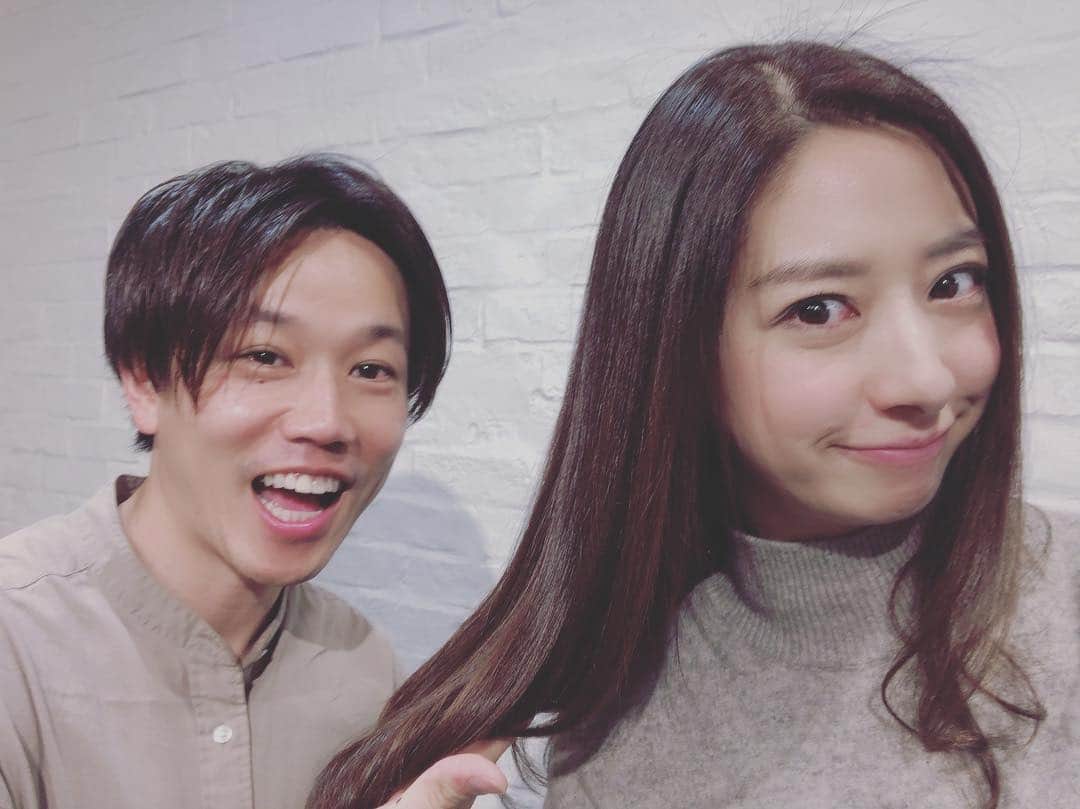 のインスタグラム：「生き返ったーーー！！！ 自分の髪の毛じゃないみたい！！w  #abbey #菊地さんありがとうございます #ツルツル #嬉しくて回ってしまった」