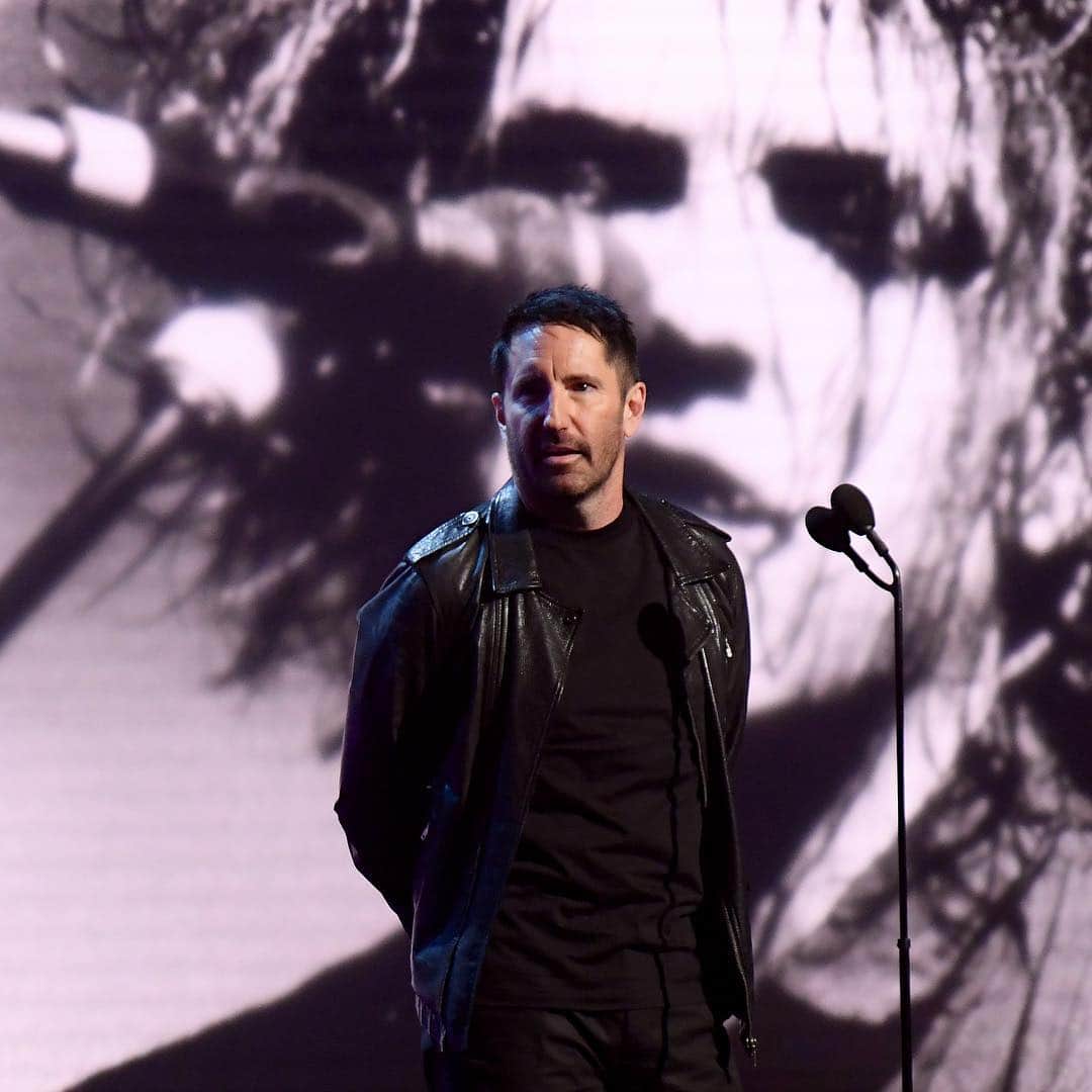 Revolverさんのインスタグラム写真 - (RevolverInstagram)「Nine Inch Nails’ Trent Reznor inducted the Cure into the Rock & Roll Hall of Fame tonight in Brooklyn. “I've struggled my whole life feeling like I don't fit or belong anywhere, kind of like right now,” he said in his heartfelt speech. “Hearing the Cure, I suddenly felt connected and no longer quite so alone in the world.” 📸: Dimitrios Kambouris/Getty Images For The Rock and Roll Hall of Fame」3月30日 11時41分 - revolvermag