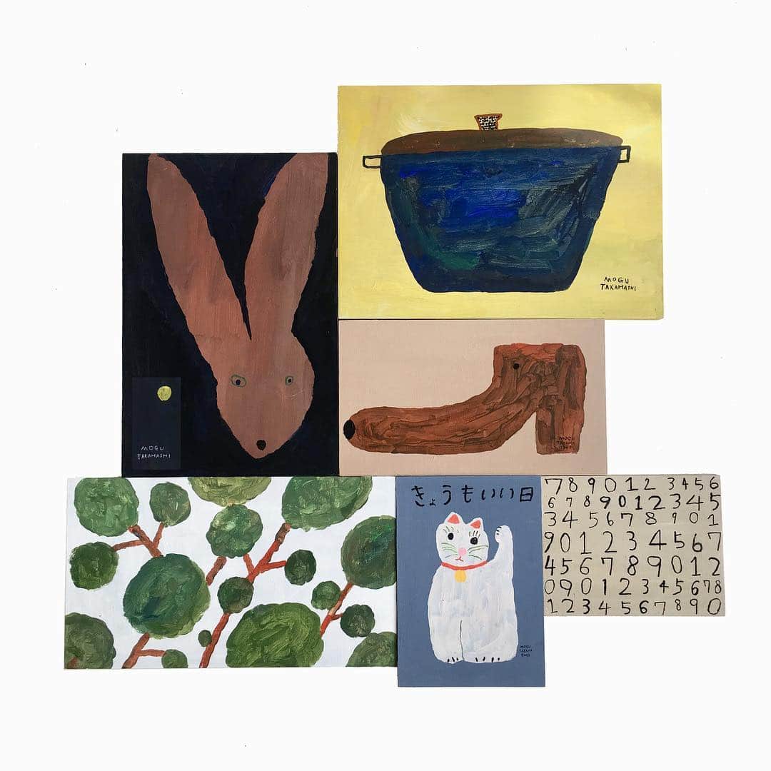 Mogu Takahashiのインスタグラム：「Happy spring! My small paintings are shown and sold at @uguisu_shoppe from yesterday until end of April. Also you can find my zines and cards there! If you’re in Tokyo come to visit!﻿ 🐘🌸 ﻿ <UGUiSU THE LITTLE SHOPPE> ﻿ Open: only Friday-Sunday ﻿ ﻿ —﻿ いつもzineを扱ってくれている西麻布のセレクトショップ @uguisu_shoppe にて4月末までわたしの原画を販売しています。展示ではないので、即日おもちかえりいただけます。どうぞ作品たちのひそひそ話に耳をかたむけにおこしください﻿👂🏻👂🏻 お店は、金、土、日のみオープン。﻿ 4/28は臨時休業です。ご注意ください。﻿ www.uguisulittleshoppe.com﻿ ﻿ #uguisuthelittleshoppe #mogutakahashi #🌸 .」