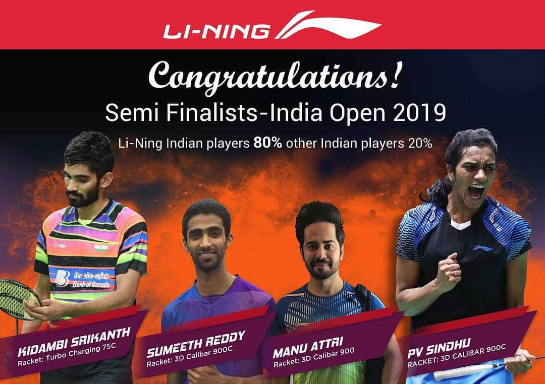 シンドゥ・プサルラさんのインスタグラム写真 - (シンドゥ・プサルラInstagram)「All set for semifinal’s today 💪🏼@lining.official @liningbadminton  #lining#indianopen#semifinals#keepsupporting#allsettogo#matchday#💪🏼」3月30日 14時54分 - pvsindhu1