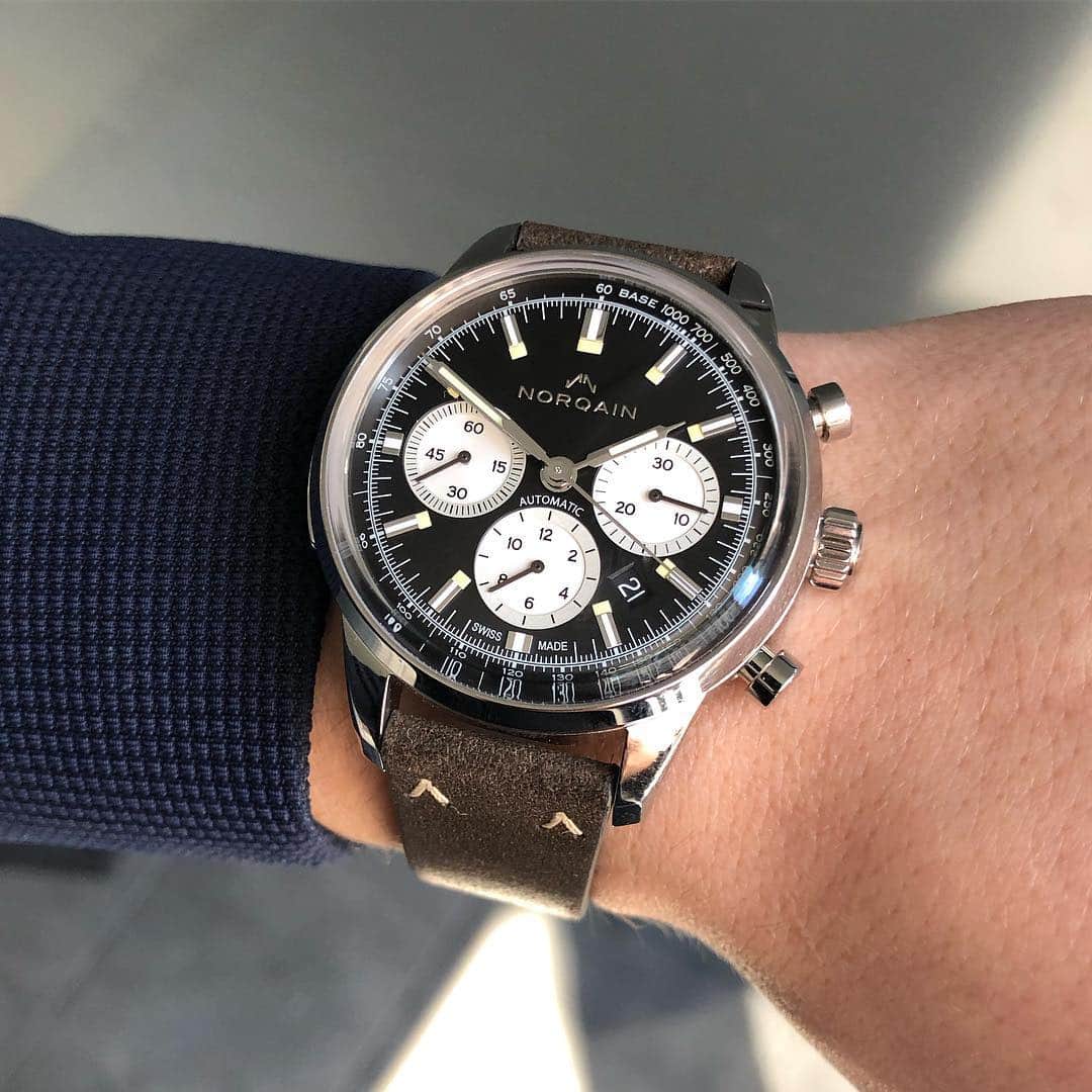 Daily Watchさんのインスタグラム写真 - (Daily WatchInstagram)「I visited @norqain at Baselworld for the presentation of the Freedom 60 Chrono Auto. Which one do you prefer? #Norqain #SwissMade #ad」3月31日 1時35分 - dailywatch