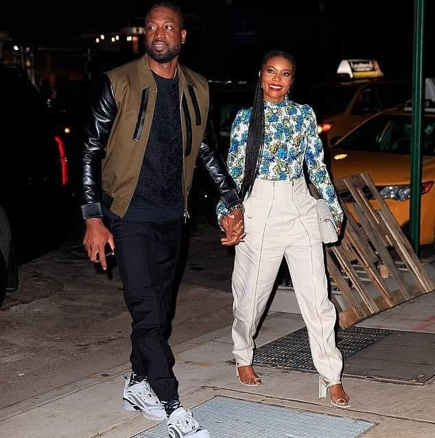 ガブリエル・ユニオンさんのインスタグラム写真 - (ガブリエル・ユニオンInstagram)「Braided Wades in NYC 👫🏾💖 Dwyane "Peter Parker" Wade & MJ enjoy date night... Swipe MJ doubts that Spidey got the juice」3月31日 1時35分 - gabunion