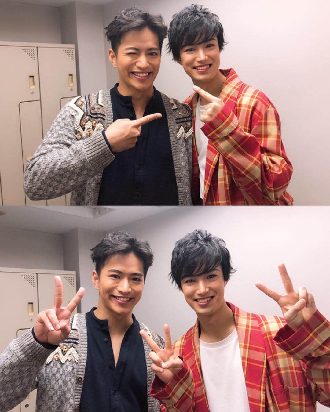 のインスタグラム：「[30/3/19] Just wanted to share this handsome father-son duo here ⠀⠀⠀ ⠀ Keita guested at Kageyama’s calendar event today! ⠀⠀⠀ ⠀ #tanakakeita #kageyamatatsuya ⠀⠀⠀ ⠀ Source: Keita’s twitter」