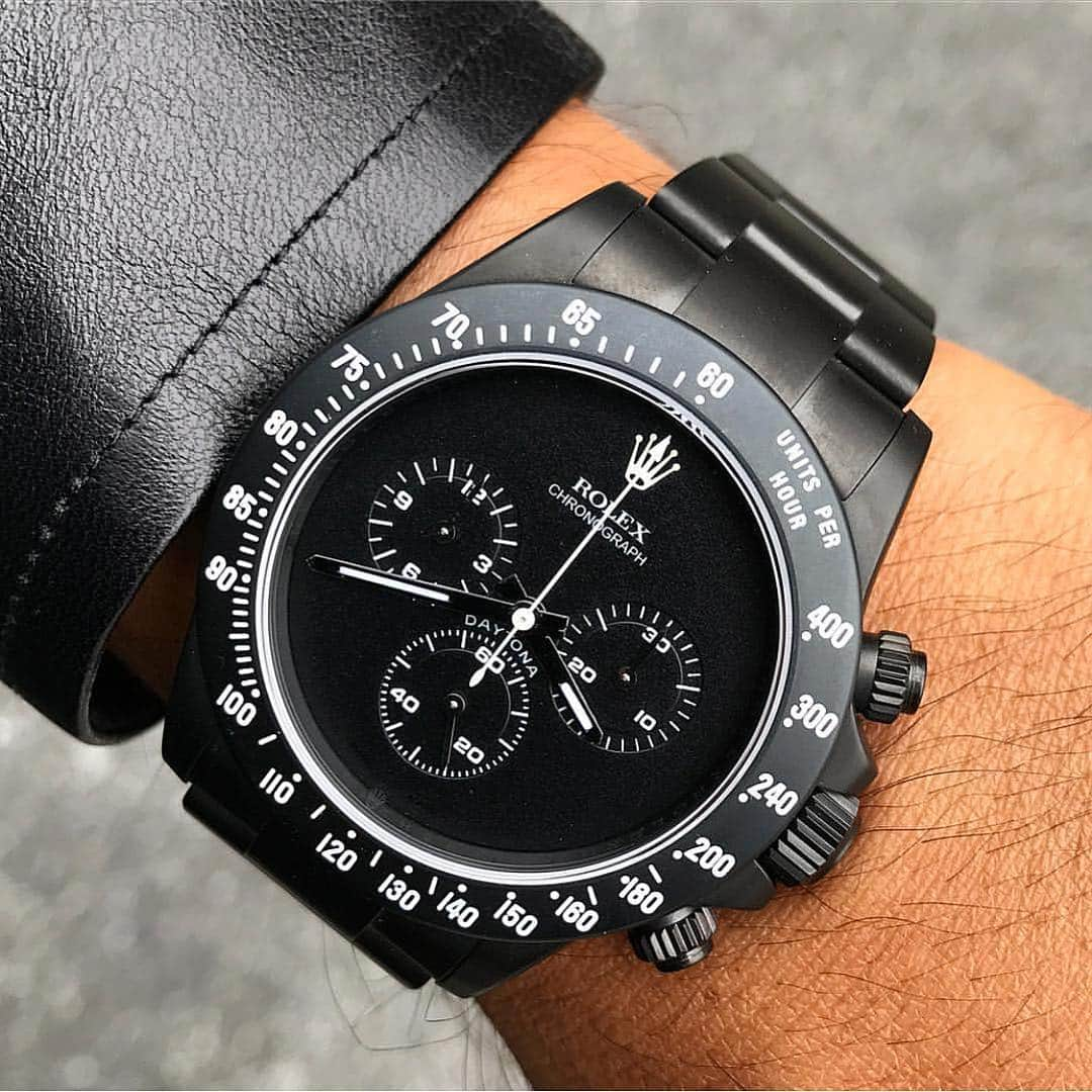 Daily Watchさんのインスタグラム写真 - (Daily WatchInstagram)「Rolex Daytona Matte Black “Ghost” Edition. Custom made by Titan Black ⚫️ Photo by @elitetimenyc」3月30日 17時45分 - dailywatch