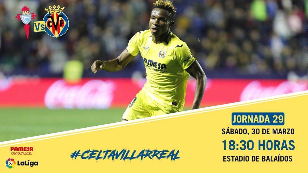 ビジャレアルCFさんのインスタグラム写真 - (ビジャレアルCFInstagram)「¡Vuelve #LaLiga para el Submarino y lo hace con un auténtico partidazo! ¡Tarde de emociones fuertes, groguets 💪! 🆚 @rccelta ⌚️ 18.30h 🏟 Estadio de Balaídos 🏆 @laliga 📅 Jornada 29 📺 @beinsportses 📱 #CeltaVillarreal . #LaLiga is back for the Yellow Submarine with a massive match! It’s going to be an evening full of emotion, Yellows 💪! 🆚 @rccelta ⌚️ 6:30pm CET 🏟 Balaídos 🏆 @laliga 📅 Matchday 29 📺 @beinsportses 📱 #CeltaVillarreal . #Villarreal #futbol #football #soccer」3月30日 18時36分 - villarrealcf