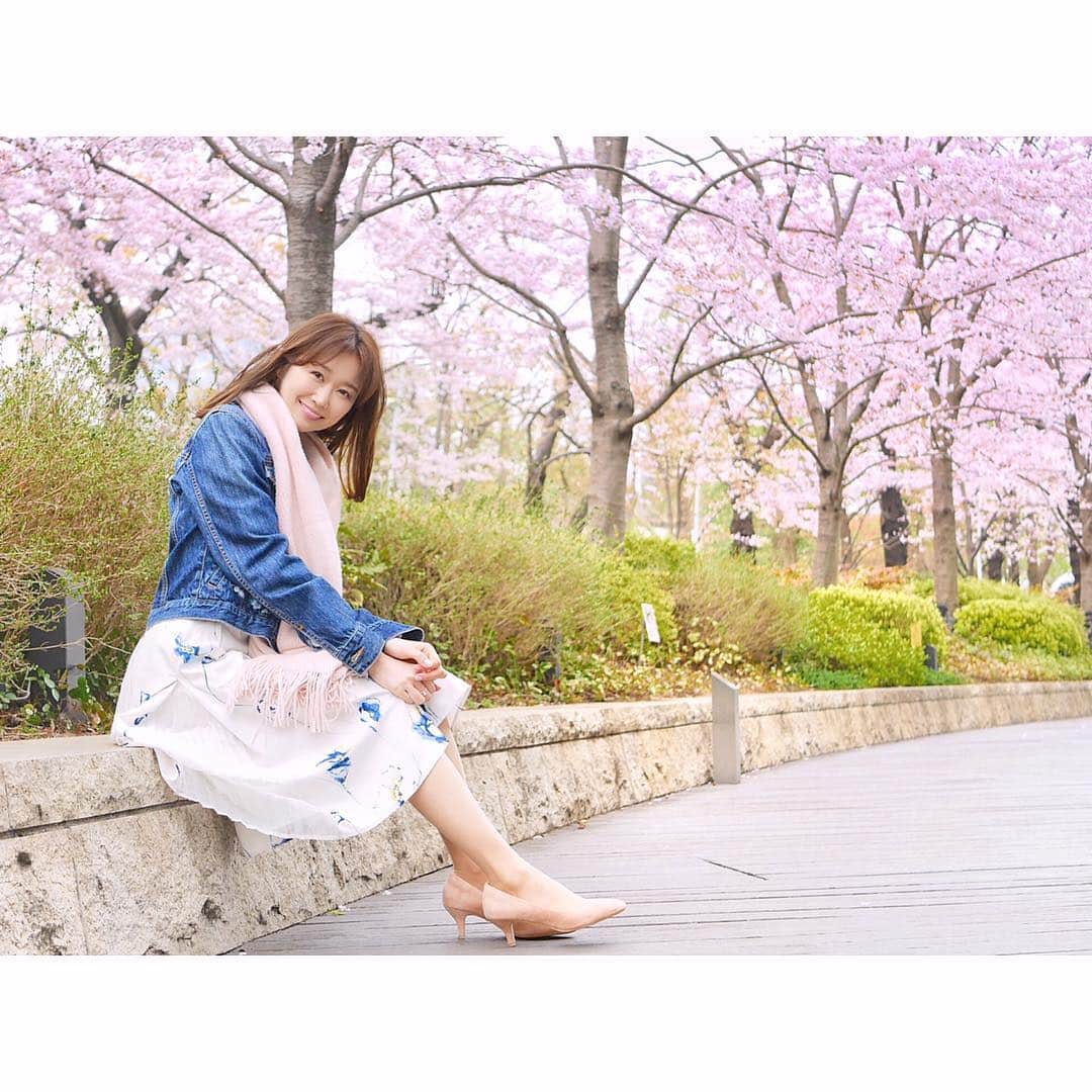 浦野一美さんのインスタグラム写真 - (浦野一美Instagram)「🌸. 桜色の新しい靴を履いてお花見に出かけました🌸 ちょっぴり寒いけれど、満開の桜が堪能できて嬉しい✨  靴もかなりフィットしていて、靴擦れ無し👠 ショップで沢山試し履きさせてもらった甲斐がありました🙆‍♀️. 寒いので早く帰ろう...笑  #桜 #cherryblossom #japan #Japan #tokyo #instagood #instalike #instagram #instapic #instadaily」3月30日 19時04分 - cindy.cinderella