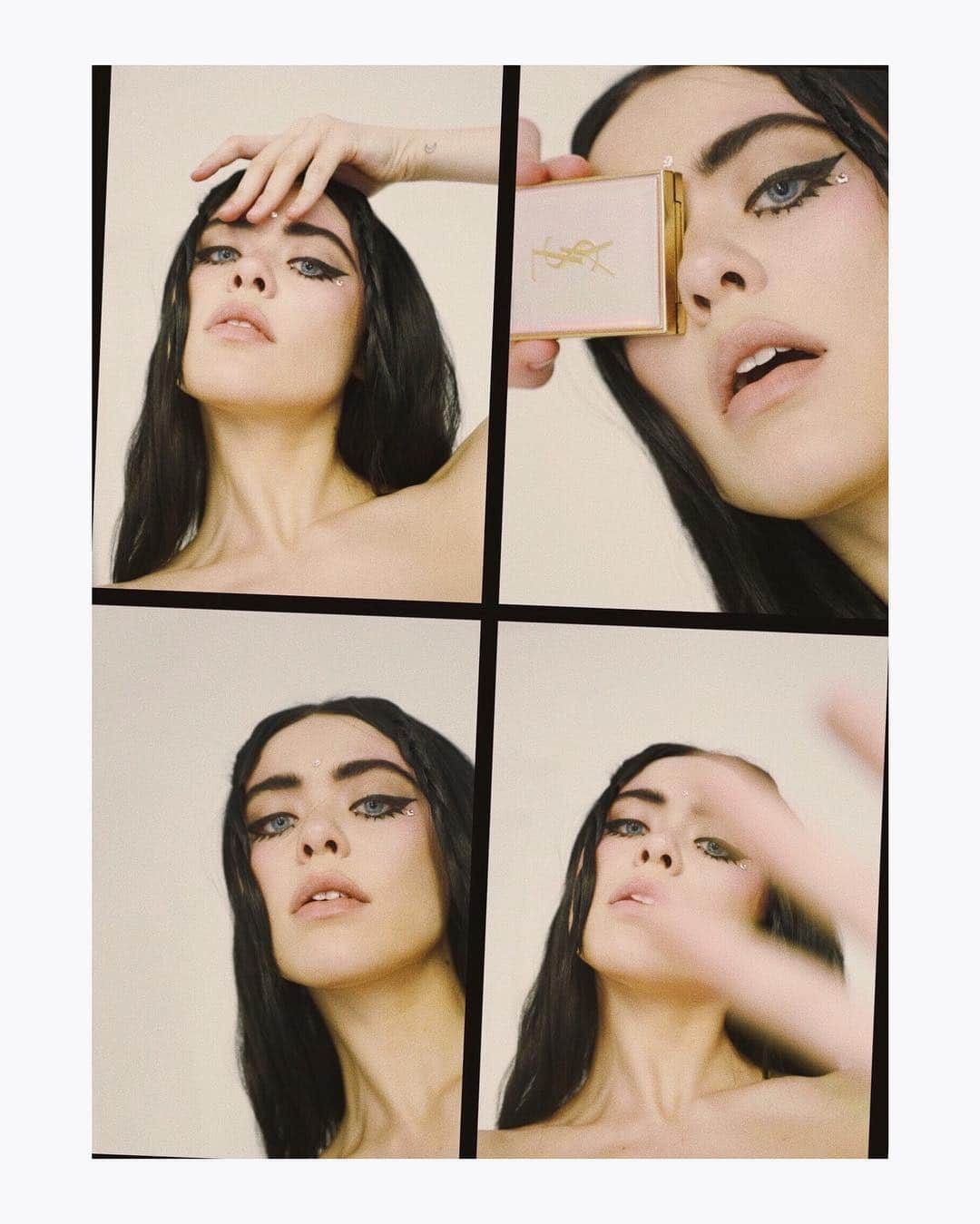 クリスティナ・バザンのインスタグラム：「Spring look with @yslbeauty #yslbeauty #springlook」