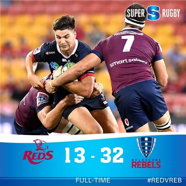 Super Rugbyさんのインスタグラム写真 - (Super RugbyInstagram)「FULL-TIME | REDS v REBELS  A double for Jack Maddocks helped the Rebels secure a comfortable victory against the Reds in Brisbane.  #SuperRugby #REDvREB」3月30日 19時30分 - superrugby