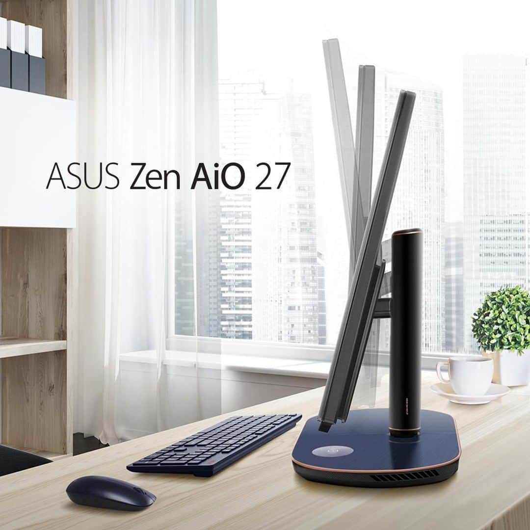 ASUSさんのインスタグラム写真 - (ASUSInstagram)「#ZenAiO 27 has an ergonomically designed stand to tilt, swivel, and adjust heights for the perfect viewing position. #CreativePower」3月30日 19時50分 - asus