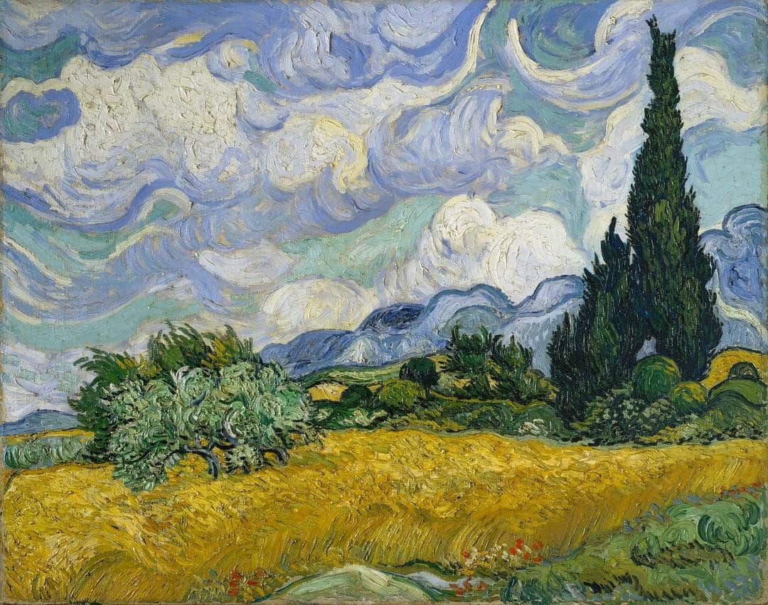 メトロポリタン美術館さんのインスタグラム写真 - (メトロポリタン美術館Instagram)「It's Vincent van Gogh's birthday! Did you know The Met has the largest collection of van Gogh's work on this side of the Atlantic? Swipe for a closer look at his thick application of paint, a technique called impasto, in this majestic summer landscape. #TheMet #VanGogh⁣ #VincentvanGogh ___⁣_ Artwork: Vincent van Gogh (Dutch, 1853–1890). Wheat Field with Cypresses, 1889. Oil on canvas.」3月30日 20時12分 - metmuseum