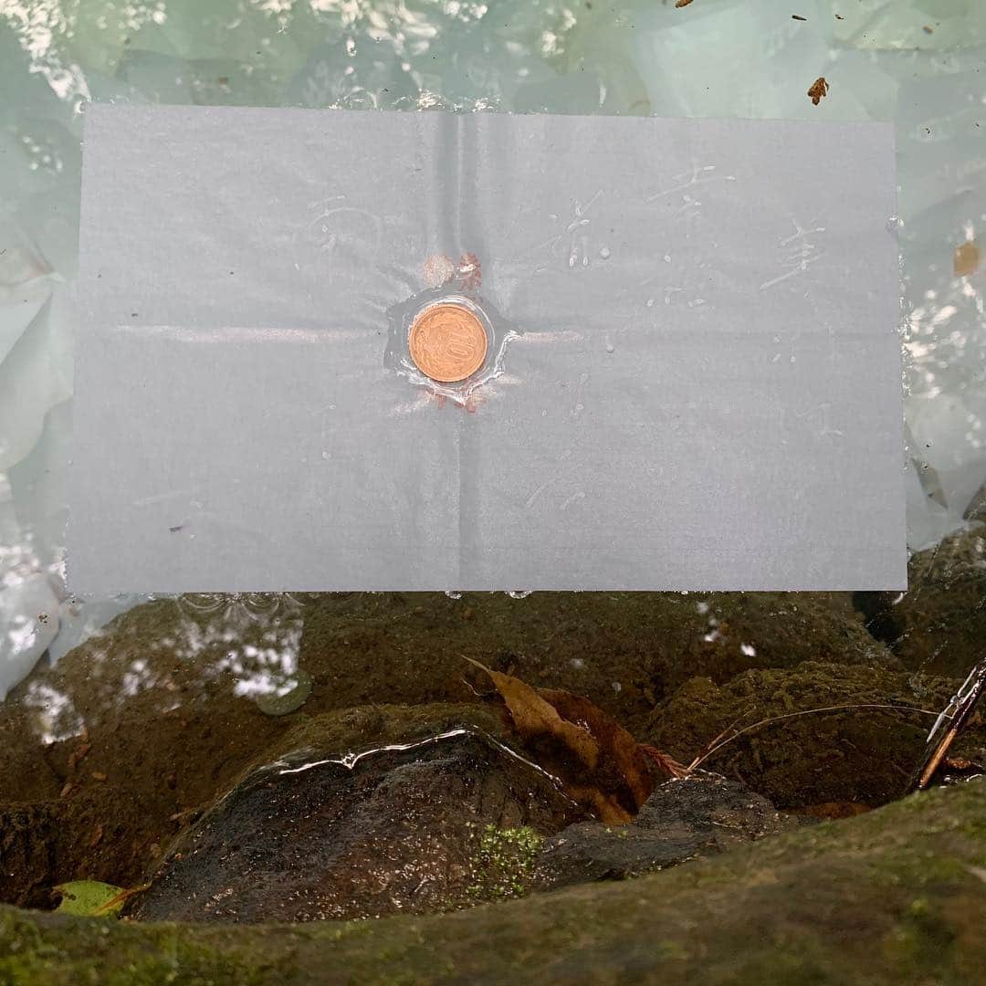海月咲希さんのインスタグラム写真 - (海月咲希Instagram)「縁結びの神社。この紙が15分以内に落ちるといいらしい。水が透き通ってて神聖な場所だったなぁ。 #島根 #しまねカミコン #八重垣神社 #縁結び #神聖な場所」3月30日 22時08分 - saki_mitsuki