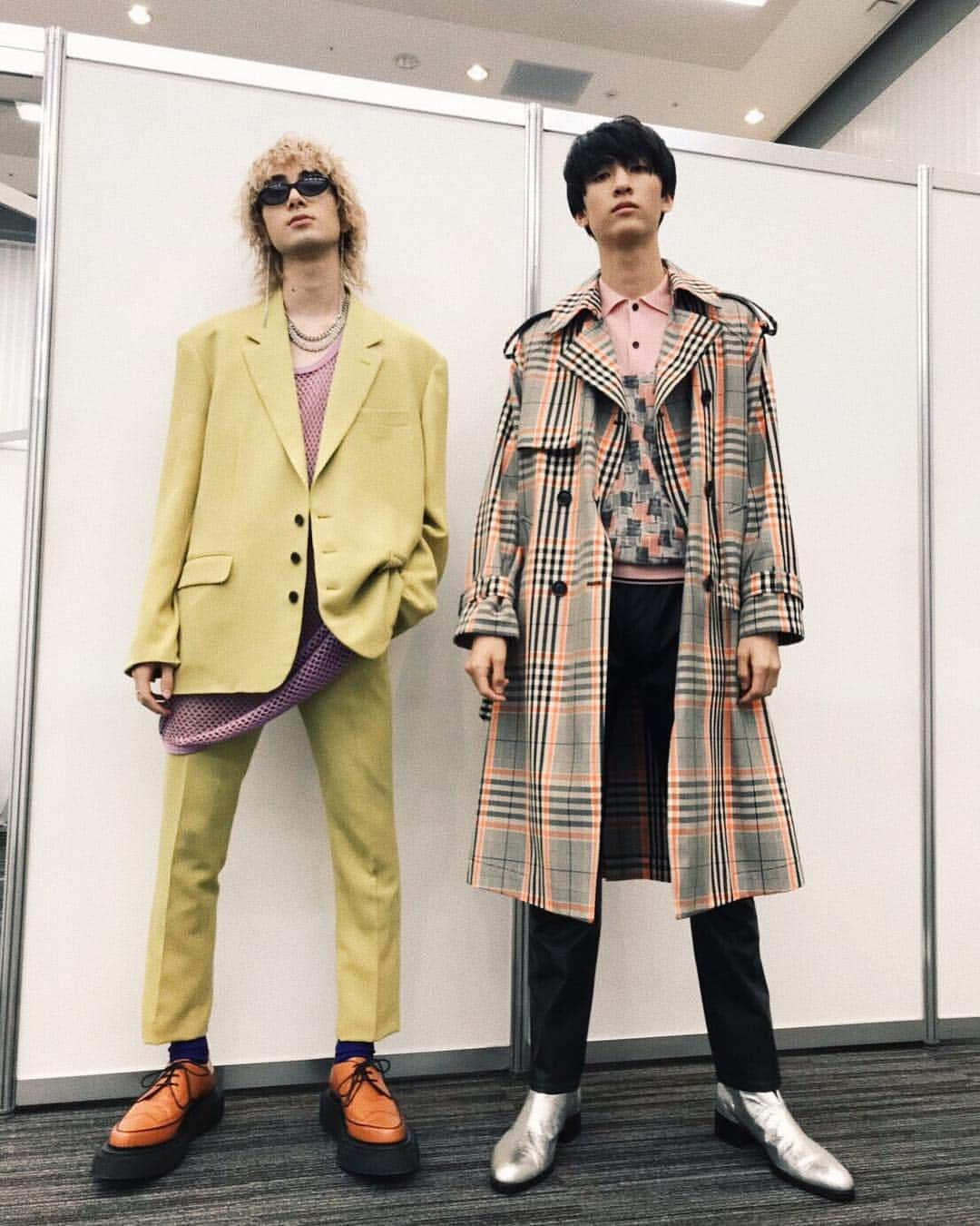 つよジャン（古川毅 & ジャン海渡）さんのインスタグラム写真 - (つよジャン（古川毅 & ジャン海渡）Instagram)「#TGC ありがとうございました 80'sのUKロックコンセプト最高でした styling by tetsuro nagase #tsuyojean」3月30日 23時41分 - tsuyojean_official