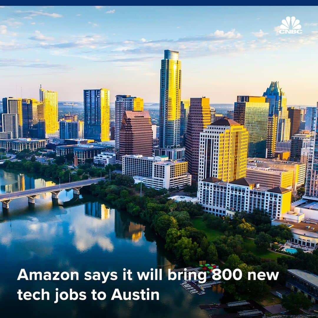 CNBCさんのインスタグラム写真 - (CNBCInstagram)「Austin, Texas is solidifying its role as a tech hub — even though it lost a bid to host Amazon's new headquarters.⁣ ⁣ Austin made the shortlist for HQ2, but lost out to New York’s Long Island City and Northern Virginia. Local opposition led Amazon to cancel its plans in New York, so the company said it would add new jobs in other cities — like Austin — instead.⁣ ⁣ Amazon has 6,600 workers in the Austin area, and it’s grocery business, Whole Foods Market, is already headquartered there. The 800 new Amazon employees will be focused on software and hardware engineering, cloud computing and research science.⁣ ⁣ To read more about what drew Amazon to Austin, visit the link in bio.⁣ ⁣ *⁣ *⁣ *⁣ *⁣ *⁣ *⁣ *⁣ *⁣ ⁣ #amazon #austin #texas #atx #sxsw #techjobs #tech #technology #amzn #business #businessnews #cnbc⁣」3月30日 23時44分 - cnbc