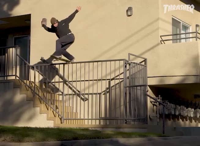 スラッシャーのインスタグラム：「More of @saschadaley being a SAVAGE 💪🏽 Watch his ‘War & Peace’ part for @elementbrand on ThrasherMagazine.com 📡」