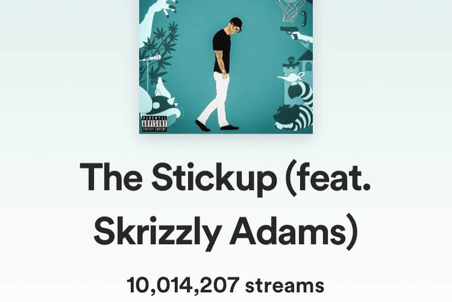 クリス・ウェビーさんのインスタグラム写真 - (クリス・ウェビーInstagram)「The Stickup with my brother @skrizzlyadams just hit 10 mill on Spotify making it my first track to ever hit 8 digits on a streaming platform. I would stop and celebrate if I wasn’t so busy preparing this new batch of music for y’all.. #WebbyWednesday 3.0 starts in a matter of weeks 🤘🕸」3月31日 3時41分 - chriswebby