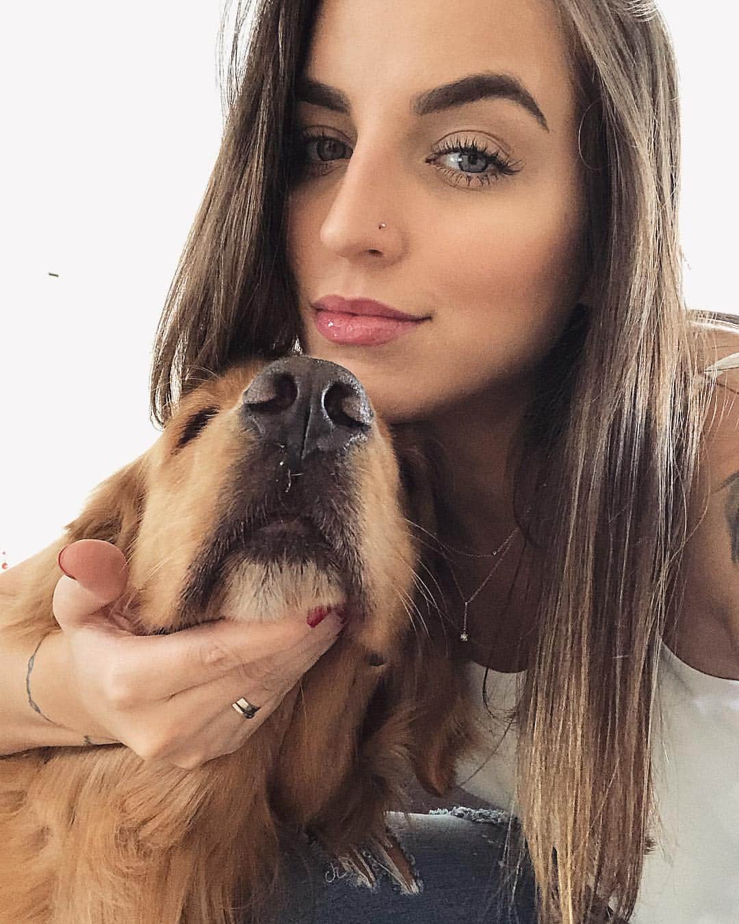 Bruna Unzuetaのインスタグラム：「O focinho mais lindo do Mundo ❤️ #goldenretriever #golden #dog #afonso」