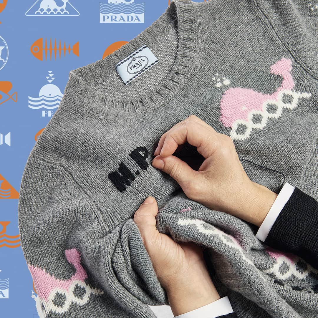 プラダさんのインスタグラム写真 - (プラダInstagram)「With #PradaMyCharacter, new knits are customized in the store, with the weave, in the same wool yarn. #Prada」3月31日 4時30分 - prada