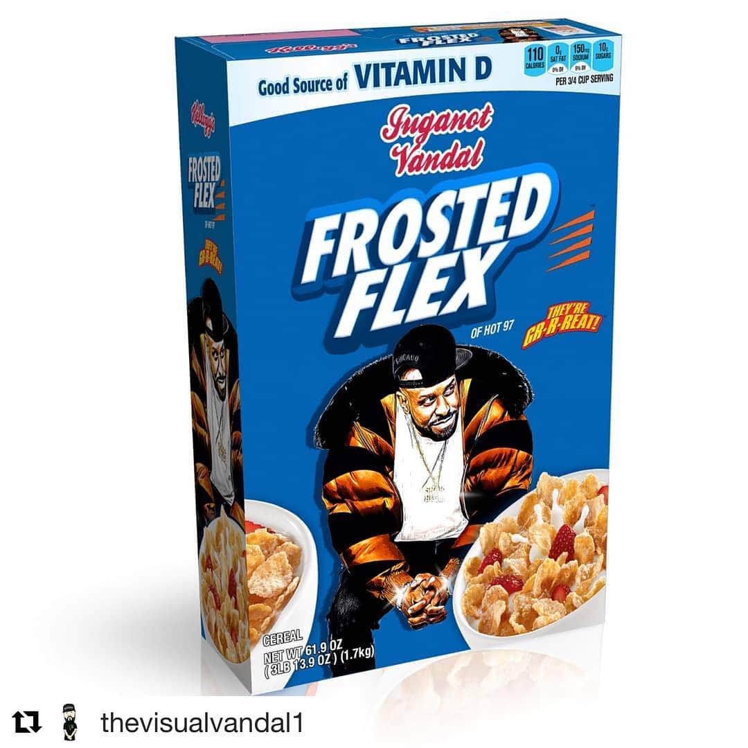 ファンクマスター・フレックスのインスタグラム：「WHO'S READY FOR THE RETURN OF @funkflex TO #TheBullyBrunch? LEAVE A 💣 BELOW. @thebrunchbullies @juganot @queens_bully @thevisualvandal1 APRIL 28th!!! CEREAL BRUNCH!!!! What Cereal should we have on deck?」