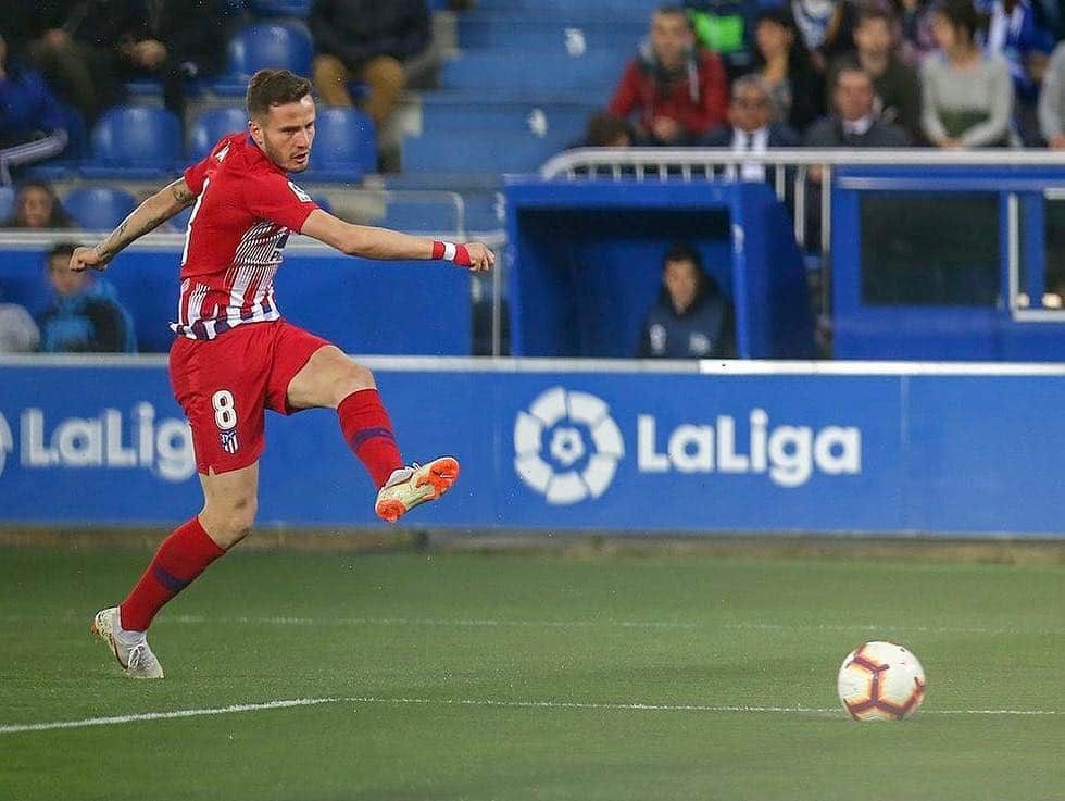 サウル・ニゲスさんのインスタグラム写真 - (サウル・ニゲスInstagram)「Muy contento por el gol y por ayudar al equipo a seguir sumando en La Liga. 💪🏼⚽️➕3️⃣ ¡Buen partido de todo el equipo! 🔴⚪️ #AupaAtleti」3月31日 7時20分 - saulniguez