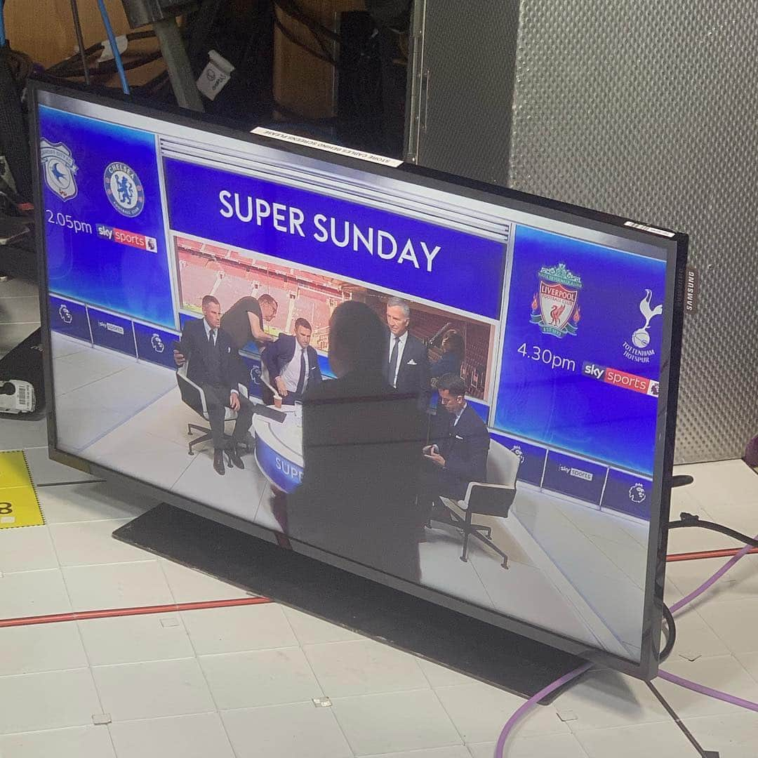 ジェイミー・キャラガーさんのインスタグラム写真 - (ジェイミー・キャラガーInstagram)「@skysportspl 1:00. @cardiffcityfc @chelseafc 2:05 @liverpoolfc @spursofficial 4:30」3月31日 20時45分 - 23_carra