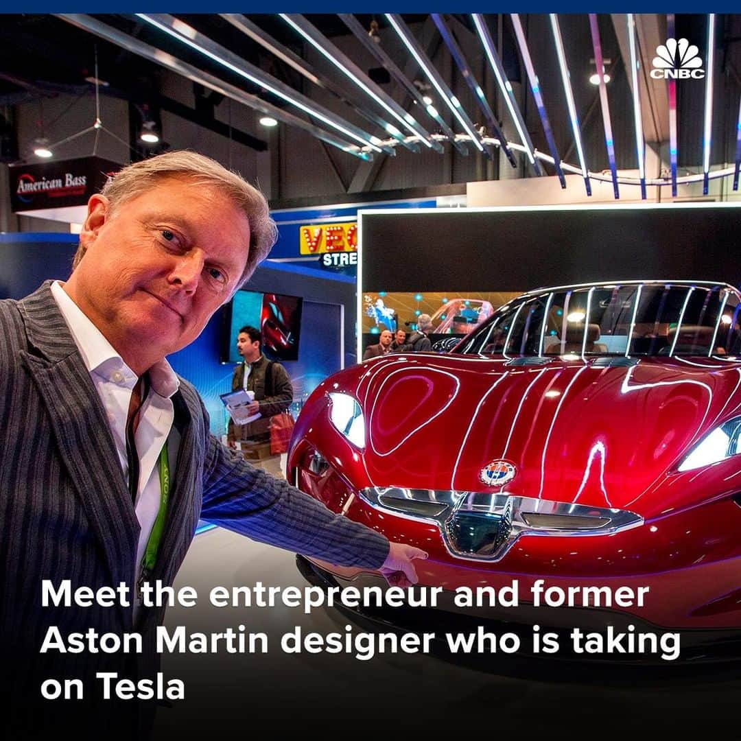のインスタグラム：「Automotive designer and entrepreneur Henrik Fisker is trying to break into the market for electric cars by taking aim at Tesla.⁣ ⁣ It’s not the first time Fisker has tried to start an electric car company. His first venture failed after the Great Recession drove the auto industry into the ground.⁣ ⁣ The designer’s new startup has announced plans to build and market an "affordable" battery-electric SUV to challenge the new Tesla Model Y. (The former Aston Martin designer says the starting price for his ar will be below $40,000.)⁣ ⁣ Henrik is looking for a factory that can produce his SUV by 2021, and said he hopes to have a driveable prototype by the end of this year. His vehicle will be powered by lithium-ion batteries and yield close to 300 miles of range.⁣ ⁣ Can this entrepreneur remove the shadow of Tesla and establish its own identity? To read more about his plans, click the link in bio.⁣ ⁣ ⁣ *⁣ *⁣ *⁣ *⁣ *⁣ *⁣ *⁣ *⁣ ⁣ #tesla #electricvehicles #electriccar #cars #auto #astonmartin #elonmusk #emotion #business #businessnews #cnbc⁣」
