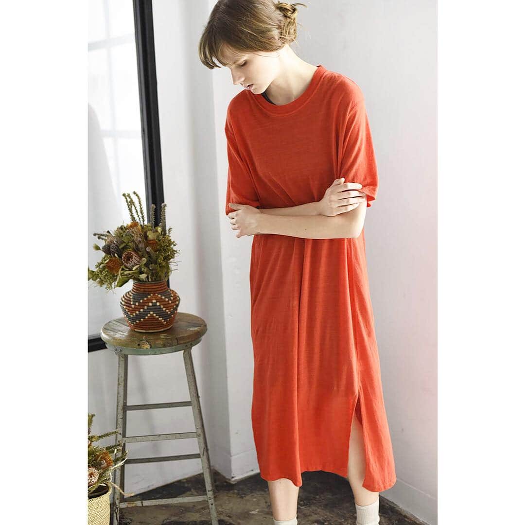 のインスタグラム：「#unfil french linen jersey T-shirt dress ¥20,000+tax #19ss #bshop #bshop_official」