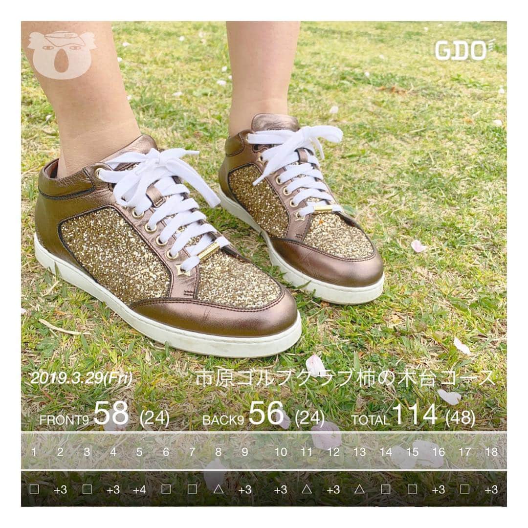 筒井萌子のインスタグラム：「* ゴルフ始めて6ヶ月⛳️13ラウンド目🌸 ⇒市原ゴルフクラブ柿の木台コース ・ ベストスコア更新で114🦁⭐️この日は初ナイター🌙 急遽だったからクラブ3本しかもっておらず。 UTだけ借りて4本でまわりました◡̈⃝ 日焼け気にしなくて良いしハマった！また行きたい💕 ・ shoes⇒JIMMY CHOO ・ #筒井萌子 #女優 #actress #モデル #model #岡山  #shooting #instagood #instalike #converse #撮影 #followme #instalike #ブリヂストンゴルフ #tommyjeans #dhoric #snidel #lee #ゴルフ #ゴルフ女子 #ゴルフコーデ #골프 #좋아요반사 #좋아요그램 #좋아요환영 #데일리그램 #패션 #오오티디 #카페 #카페 #ジャパンゴルフフェア」