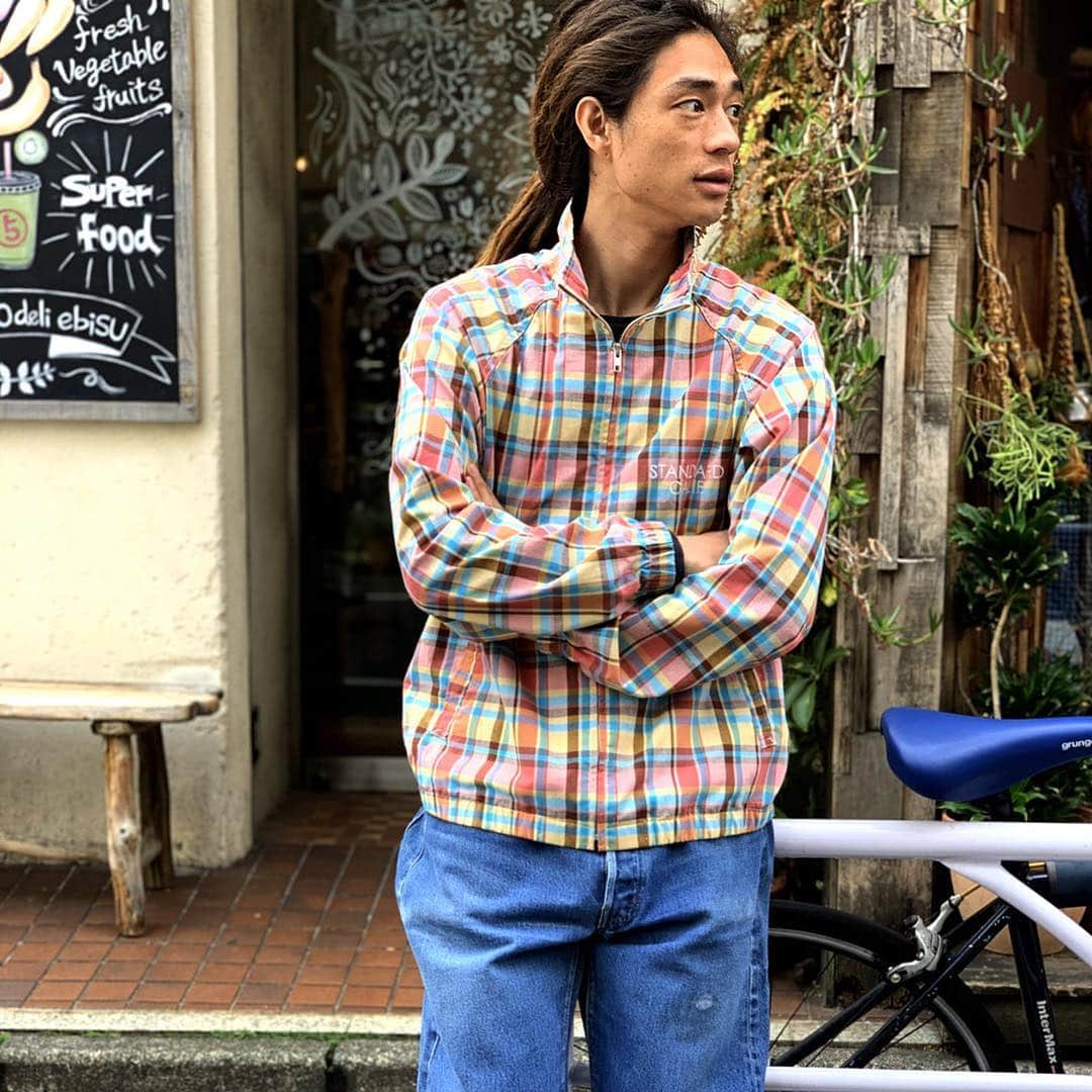 のインスタグラム：「コーディネートブログアップしました！ #standardcalifornia #スタンダ ードカリフォルニア #19ss #spring #summer #fishingjacket #フィッシングジャケット #trackjacket #トラックジャケット #バリントンジャケット #todaystaffofstandardcalifornia」