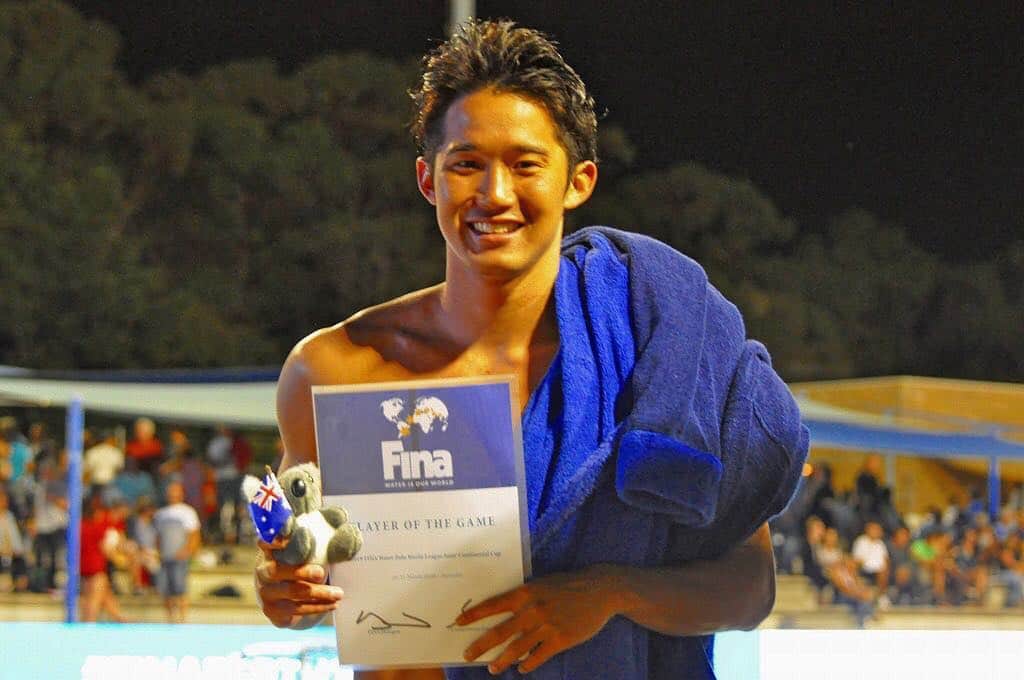 のインスタグラム：「✔️ #final 🥇 Let's get it. - #japan#waterpolo#no9#nationalteam #world#league#intercontinentalcup#finawaterpolo #australia#parth#hbfstadium#playwaterpolo」