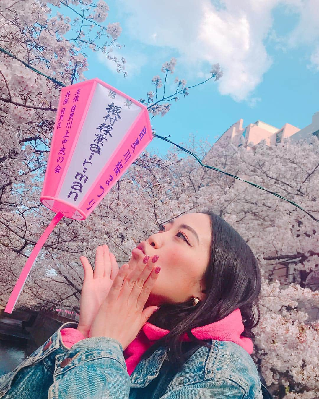 小野美公さんのインスタグラム写真 - (小野美公Instagram)「さくらはさくら🌸 ☝️分かる人には分かる😂笑  #さくらはさくら #マーガリンズ #曲はダウンロードできるよ #きっとかれんちゃんは分かってくれる笑 @__cc323  #中目黒 #日本人に生まれて良かった #桜 #🌸 #cherryblossom #姉と桜と私」3月31日 16時38分 - mikuhead