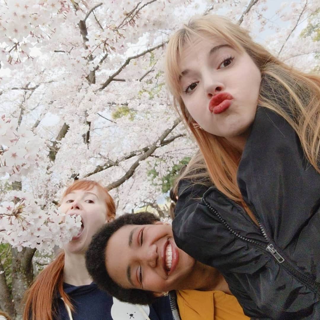 Rachel & Junのインスタグラム：「it S A K U R A time」
