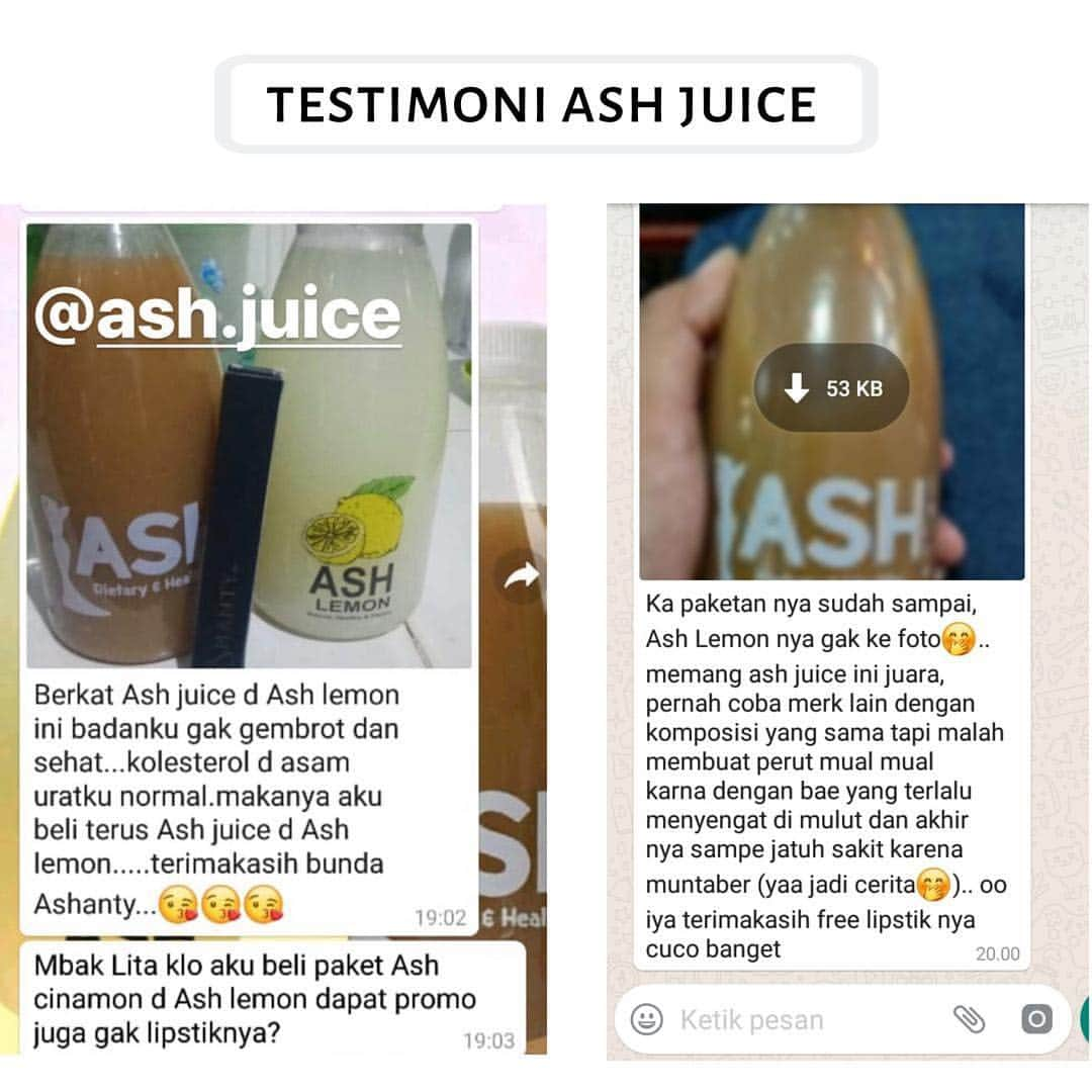 Ashantyさんのインスタグラム写真 - (AshantyInstagram)「Yuuk konsumsi ASH Paket! ASH Lemon dapat berfungsi untuk mendetoksifikasi racun-racun di dalam tubuh kamu. Dan beri jeda 15 menit yaa baru minum ASH Juice/ASH Cinnamon, agar proses detoksifikasi dapat berlangsung secara maksimal!  Info dan pemesanan WA1: ‪0878 7890 5088‬(Indah) WA2: ‪0878 8009 7722‬(Yanti) WA3: ‪0819 3211 1012‬(Nabila) WA4: ‪0813 9890 2788‬(Lita) WA5: ‪0812 9775 1044‬ (Adel) WA6: 0812 979 8253(Senwa)  Halal MUI P-IRT Sari Lemon Asli  #ASHJuice #ASHLemon #ASHCinnamon #dietary #healthy #detoxification #healthyjuice #dietbusui #dietsehatashjuice」3月31日 17時57分 - ashanty_ash