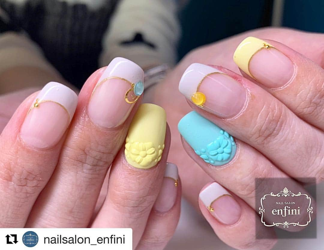 initygel_officialさんのインスタグラム写真 - (initygel_officialInstagram)「#Repost @nailsalon_enfini with @get_repost ・・・ pukupuku flower* ぷくぷくがかわいい( *¯ ³¯*) #gelnail#nailart#ネイル#ネイルアート#ジェルネイル#ジェルアート#ネイルデザイン#手描きアート#ジェル#美甲#指甲#ネイルサロン#nailsalon#instanail#札幌#enfini#アンフィニ#젤네일#네일#大人ネイル#nailist#オフィスネイル#トレンドネイル#春ネイル#initygel #アイニティジェル#冬ネイル#ミルクコレクション#フレンチネイル」3月31日 18時01分 - initygel_official