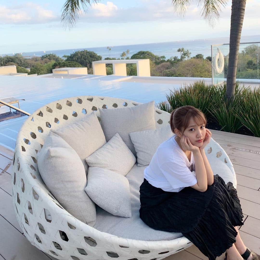 加藤玲奈のインスタグラム：「@sweet_editors の撮影でハワイへ🌴✨ ハワイの気温、雰囲気、本当に好き🥰 #ハワイ  #hawaii」
