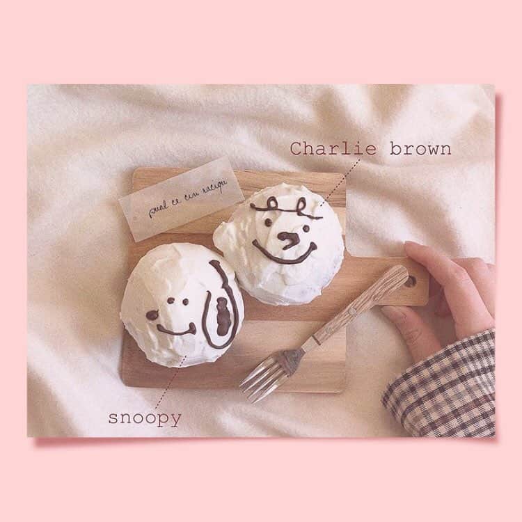 のインスタグラム：「#おうちカフェ﻿ ﻿ とてつもなく可愛い、、、😢❤︎﻿ ﻿ #snowcam #snowアプリ #instagood #l4l﻿ #スヌーピー #映えスイーツ #春 #インスタ映え #インスタ加工 #おしゃれさんと繋がりたい﻿ ﻿」