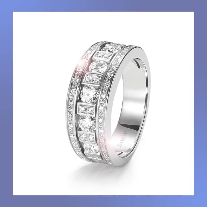 ダミアーニさんのインスタグラム写真 - (ダミアーニInstagram)「#DamianiBelleEpoque ring is eternally classic. The design of the jewel evokes a reel of film, emphasizing the preciousness of the diamonds. #Damiani #DamianiDiamondsPerfection」3月31日 21時32分 - damianiofficial