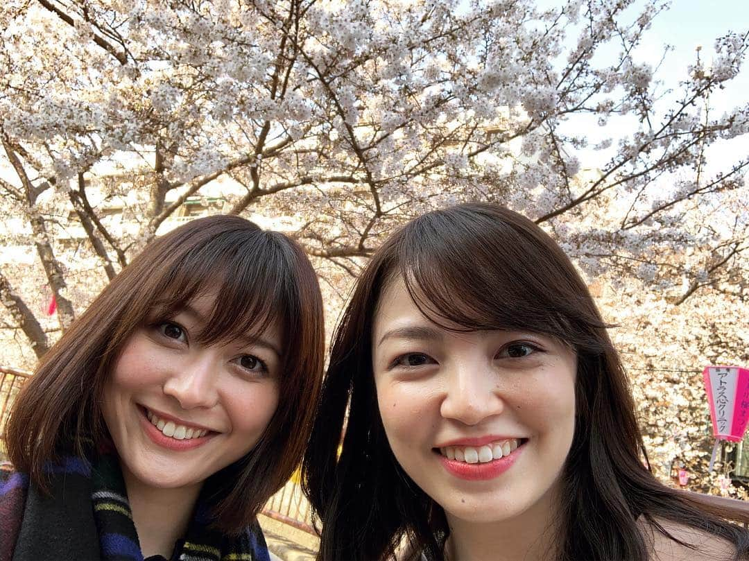 久冨慶子さんのインスタグラム写真 - (久冨慶子Instagram)「前厄なので友人と厄祓いに行ってきました⛩ 厄祓い後は目黒川沿いでお花見🌸 混み過ぎていて早々に退散しカフェに行っておしゃべり☕️ 穏やかな1年でありますように🙏 願い事叶いますよーに🙏 ＊ ＊ #休日 #お花見 #目黒川 #目黒川桜まつり  #中目黒 #厄祓い #前厄 #山王日枝神社 #赤坂」3月31日 21時44分 - keiko0hisatomi