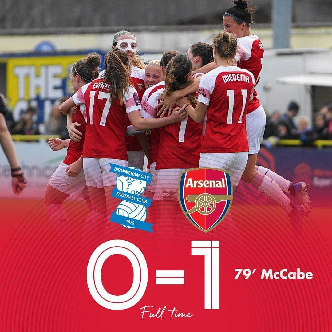 Arsenal Ladiesさんのインスタグラム写真 - (Arsenal LadiesInstagram)「FULLTIME: 🔵 0 - 1 🔴 . @katie_mccabe11 breaks the deadlock to secure the three points and Champions League qualification 🙌🏼 .  #WeAreTheArsenal 🔴⚪️」3月31日 22時41分 - arsenalwfc