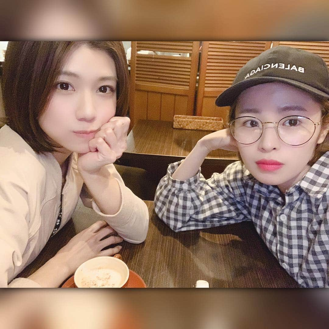 藤木由貴さんのインスタグラム写真 - (藤木由貴Instagram)「昨日は @nonomiyamika08 ちゃんとお寿司とカフェで✨ 相思相愛はいいんだけど、どっちが彼で彼女？ タイプ的に私は彼女がいいなー！甘やかしてくれるかなミカちん。 ありがとうー❤️大好き。」3月31日 23時14分 - yuki.grm