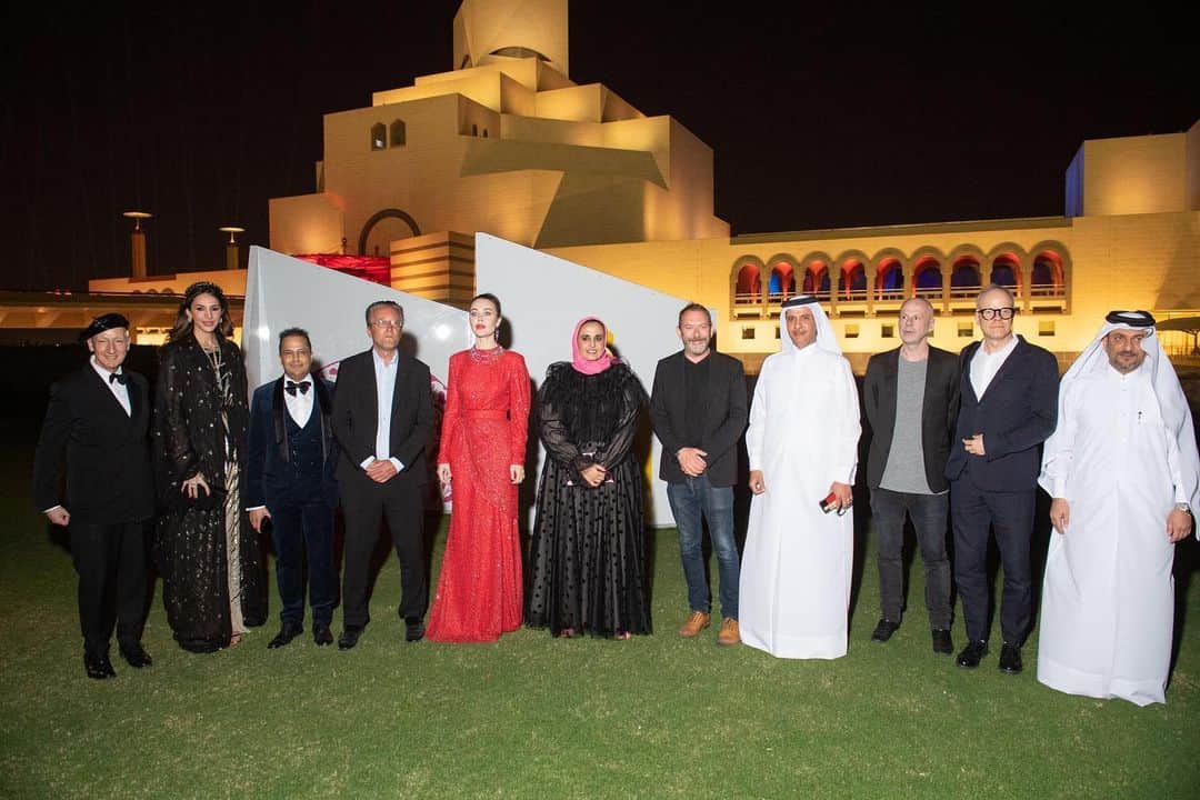 のインスタグラム：「Thanks to joint efforts of all the teams working at the Love Ball Arabia, the initiative of Her Exellency Sheikha @almayassabnthamad, my dearest friend @natasupernova and all the donators, almost 7.5 million dollars were raised to support @nakedheartfoundation and @alshafallah work. The whole Ulyana Sergeenko team is very grateful for the opportunity to be a part of this journey ❤@qatarrussia #LoveBall2019 #QatarRussia #QatarCreates」