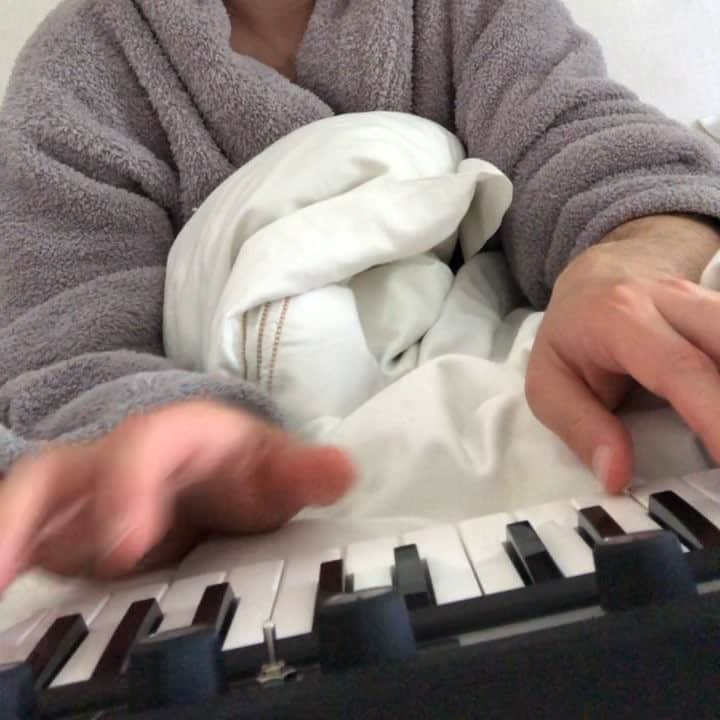 のインスタグラム：「🐎 horsing around - sunday sunflower. can’t stop playing this keyboard - guess it’s better than when I was addicted to Wario’s Woods. That was intense. Anyway, Yamaha CP mini for people who’ve been asking」
