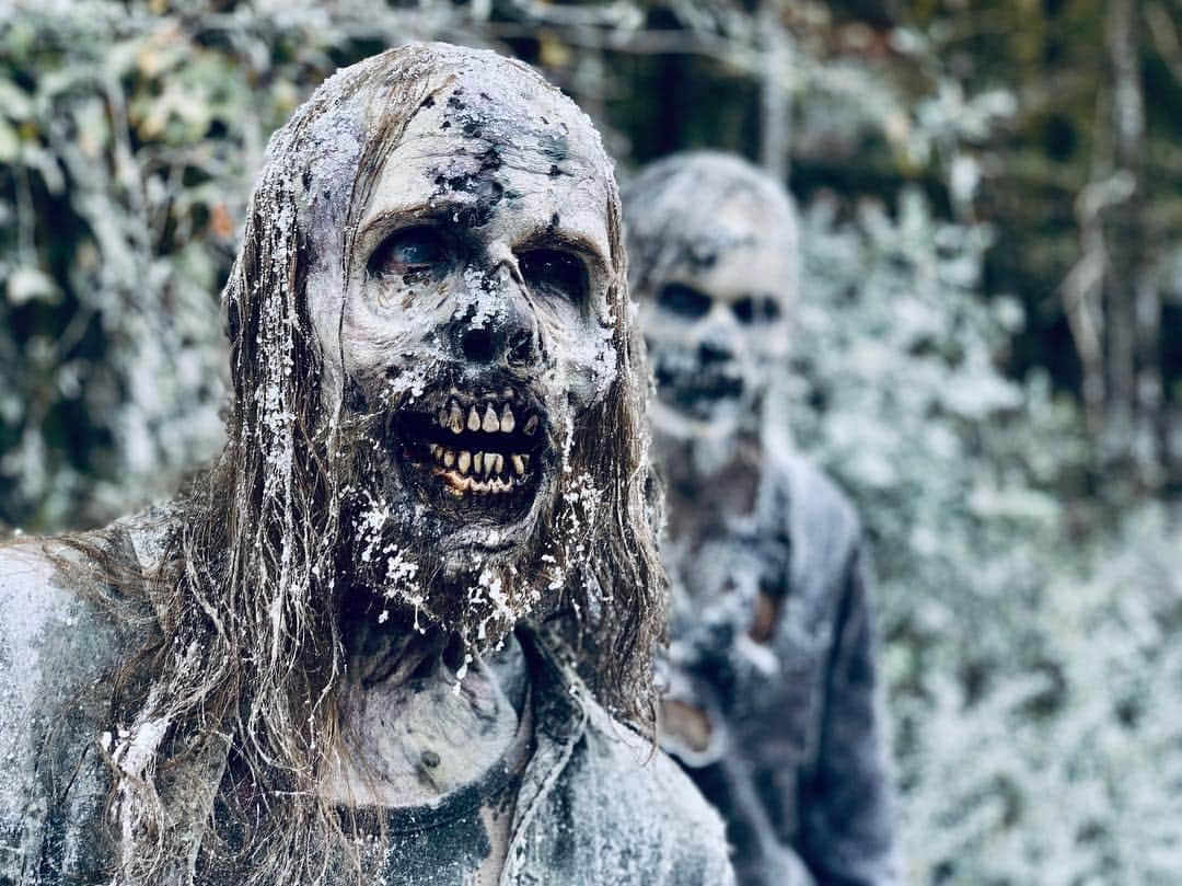 The Walking Deadさんのインスタグラム写真 - (The Walking DeadInstagram)「I’ve always felt that the change of seasons in Kirkman’s comic were evocative and moody so tonight finally we had the opportunity to play the snow and frozen walkers.  #amcthewalkingdead #amcthetalkingdead」4月1日 1時16分 - amcthewalkingdead