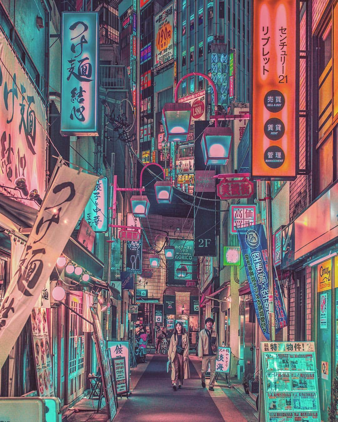 羽坂譲人のインスタグラム：「Tokyo 20XX 🍜 #f7faketokyo」