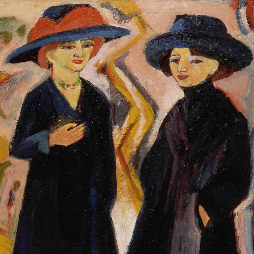 ロサンゼルスカウンティ美術館さんのインスタグラム写真 - (ロサンゼルスカウンティ美術館Instagram)「Characteristic of Ernst Ludwig Kirchner's work of this period, "Two Women" is executed in strong colors and jagged lines. Visit the piece in the Ahmanson building, level 2.」4月1日 2時20分 - lacma