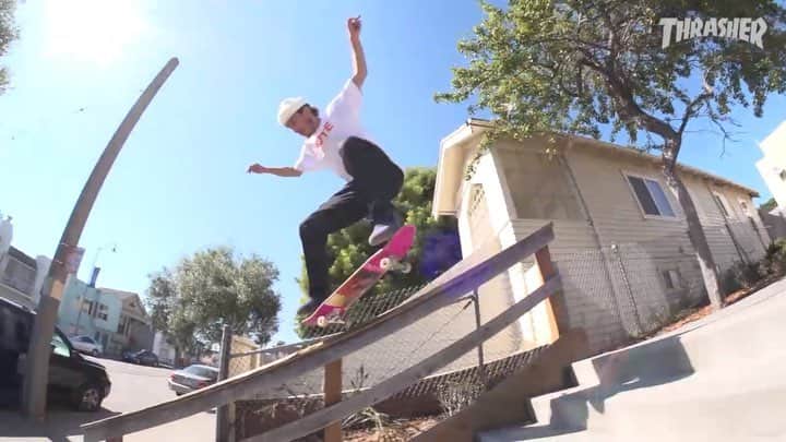 スラッシャーのインスタグラム：「👉🏽 @jahnperez_ in the @brute_sf ‘LEAKED’ ROUGH CUT 🎞 Now playing on ThrasherMagazine.com 📡 🎬 @zamchao」
